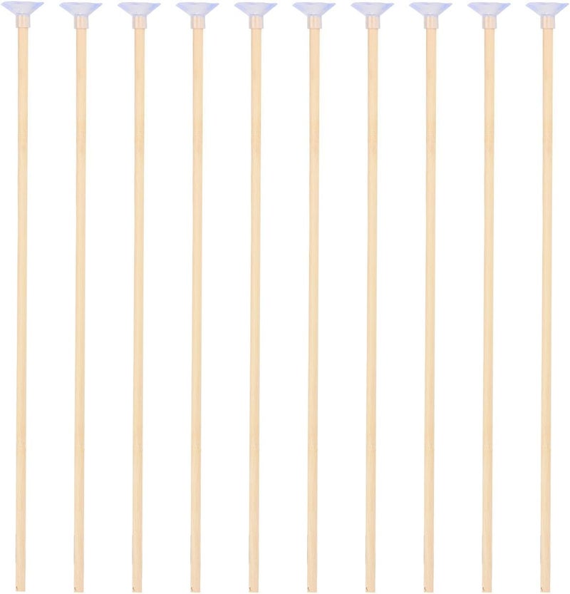 Basbon 10 Pcs Wooden Suction Cup Arrows, 16 Inch Handmade Wooden Toy Arrow for Kids and Beginners, Archery Bows Outdoor Play Cosplay Costume Decoration - Image 1